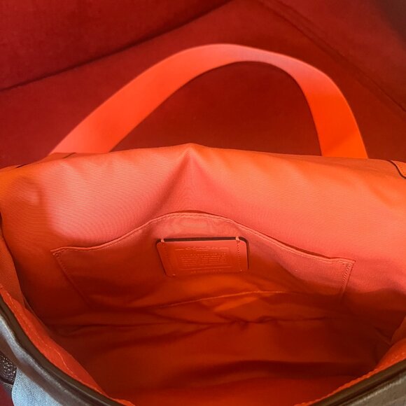 Used Once Denim Coach Messenger Bag - Picture 3 of 3